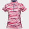 Short Sleeve Ruby Marble Top Pink Swirl Marble