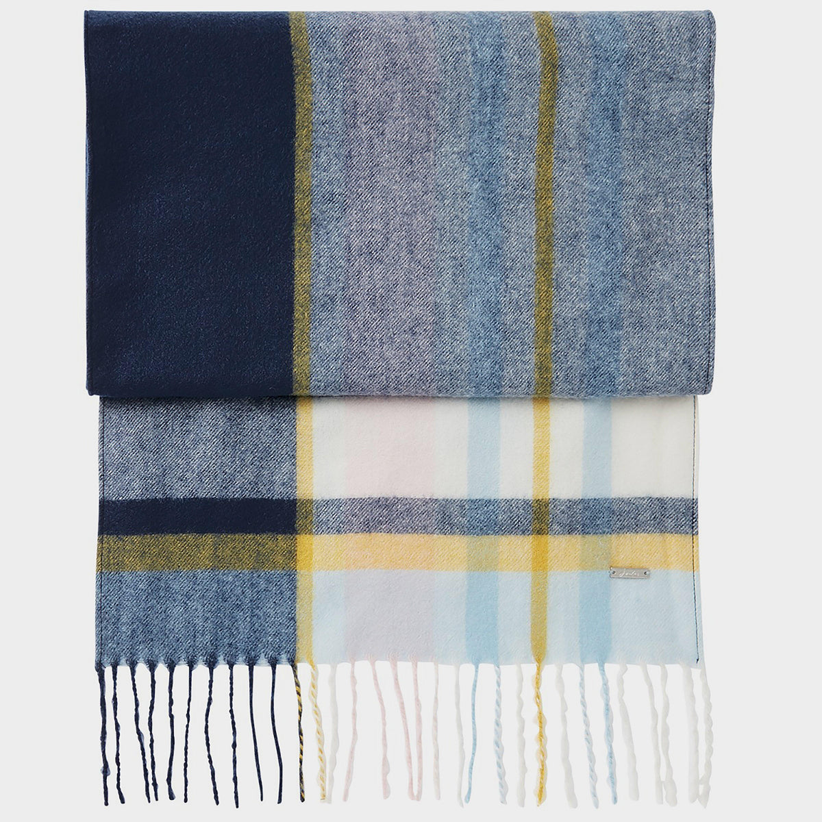 Ladies Bracken Scarf Pink Blue Check