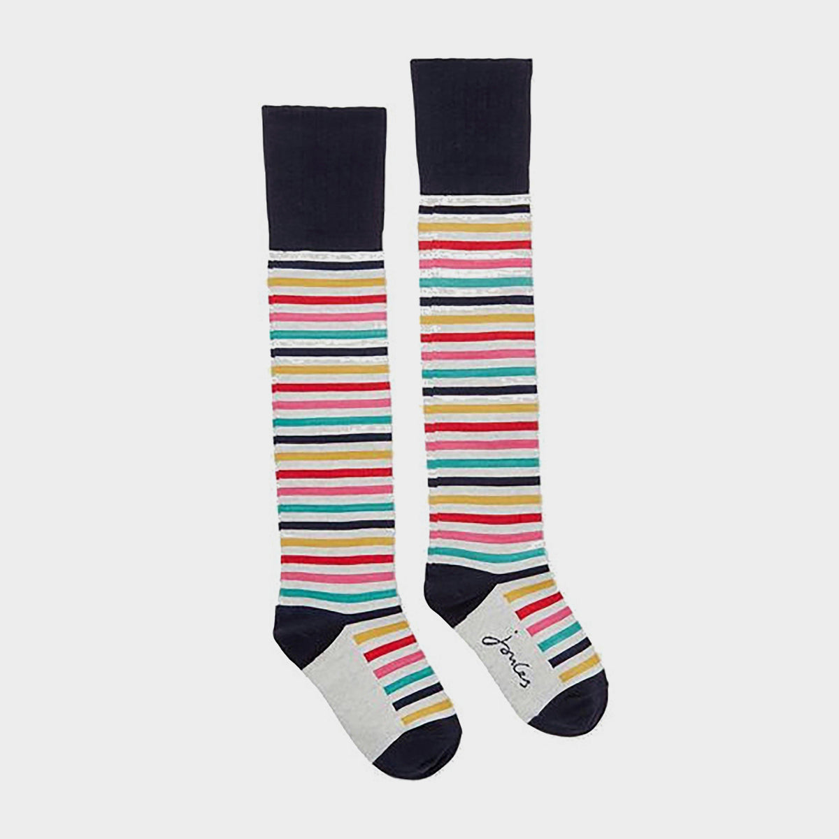 Joules Women's Nina Long Socks Multi Stripe