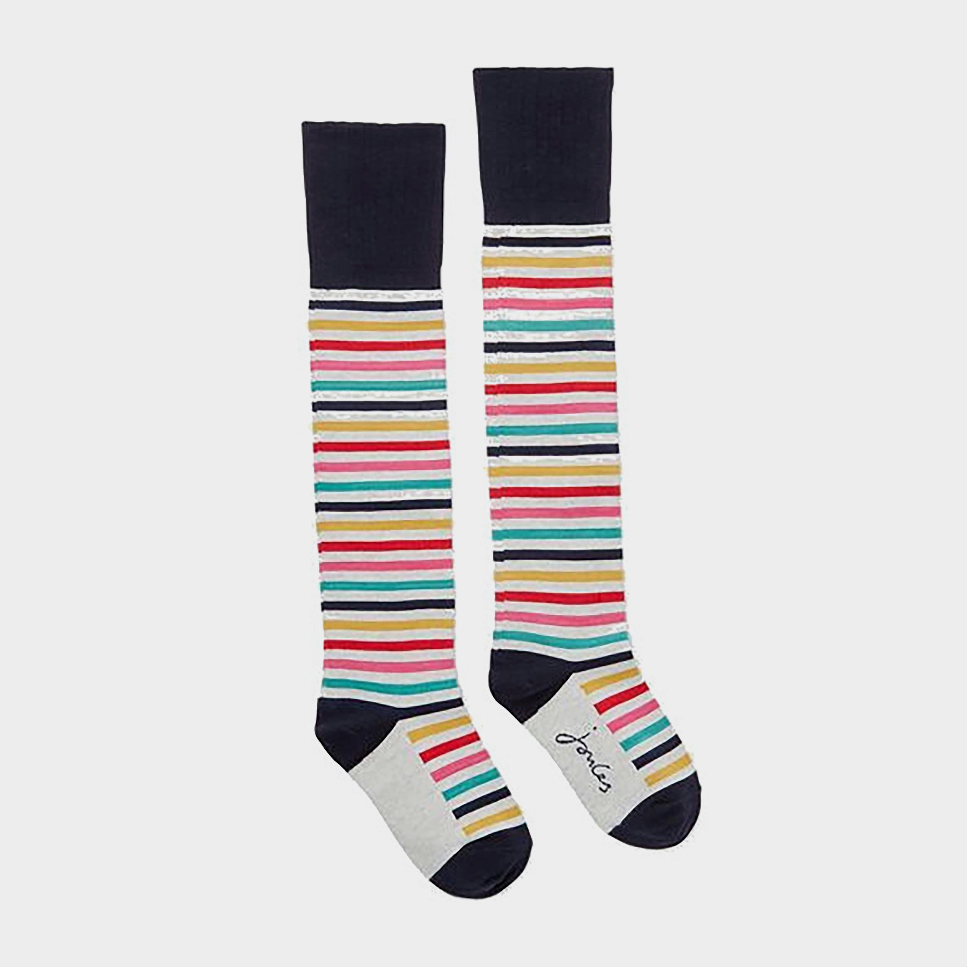 Joules Women's Nina Long Socks Multi Stripe