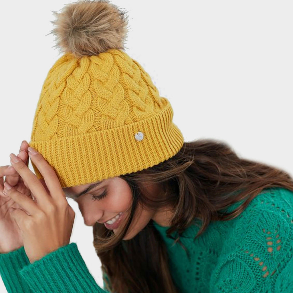 Elena Cable Hat Antique Gold