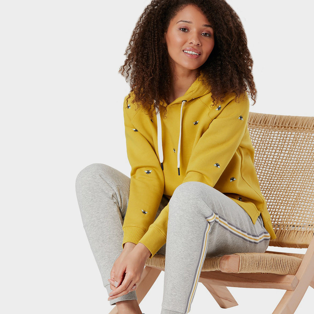 Ladies Rowley Embroidered Sweatshirt Embroidered Bee