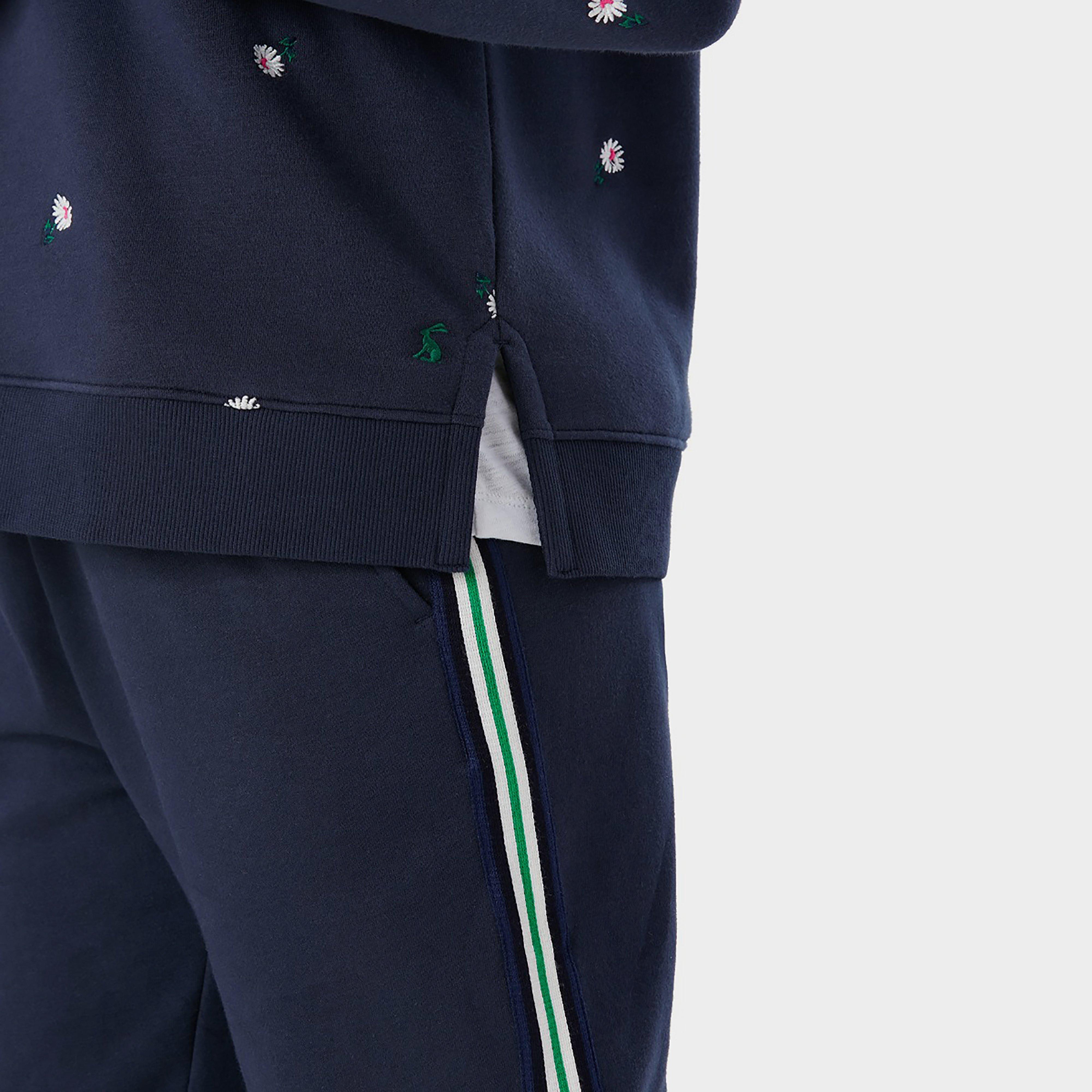 Womens Rowley Embroidered Sweatshirt Navy Ditsy