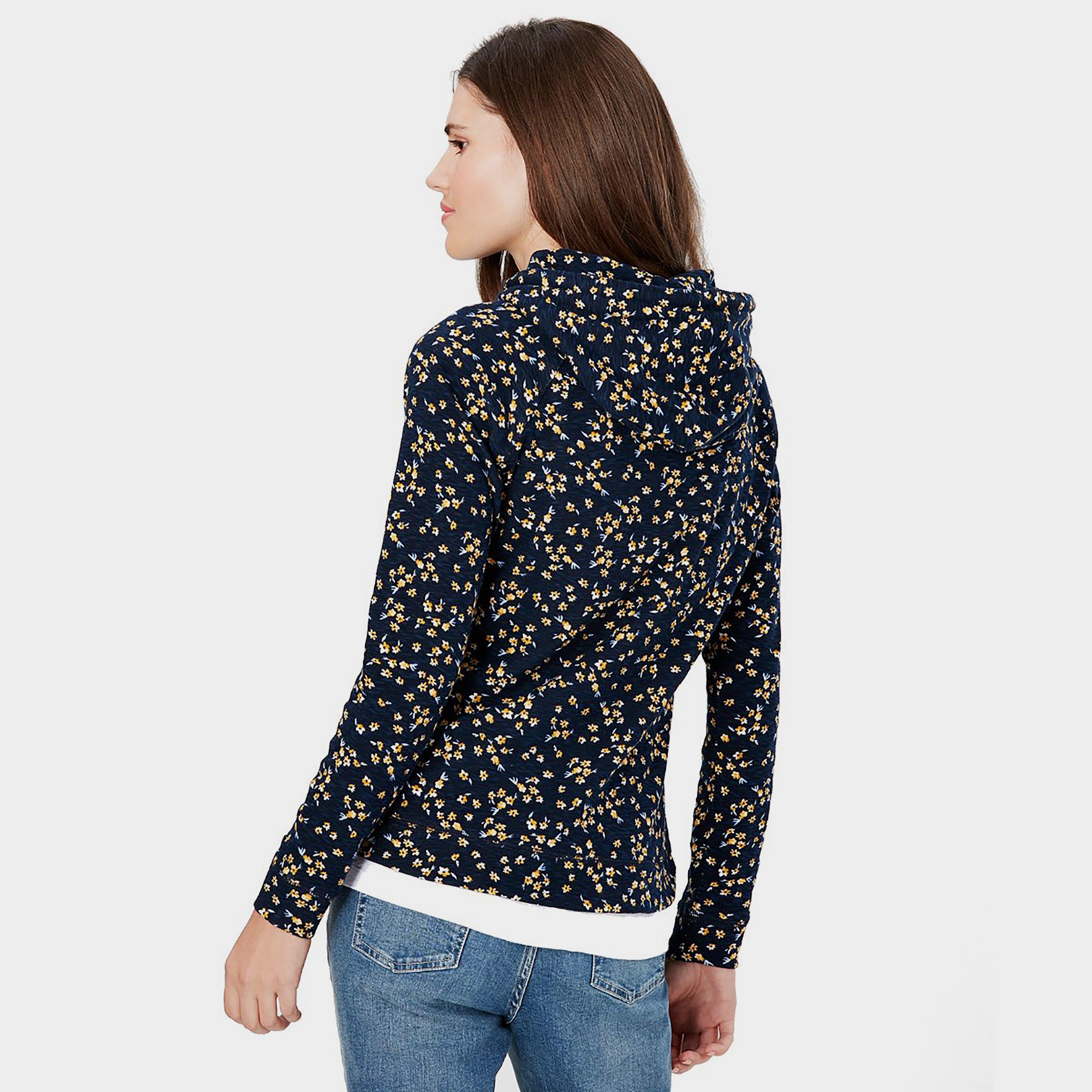 Womens Marlston Print Hoody Navy Ditsy