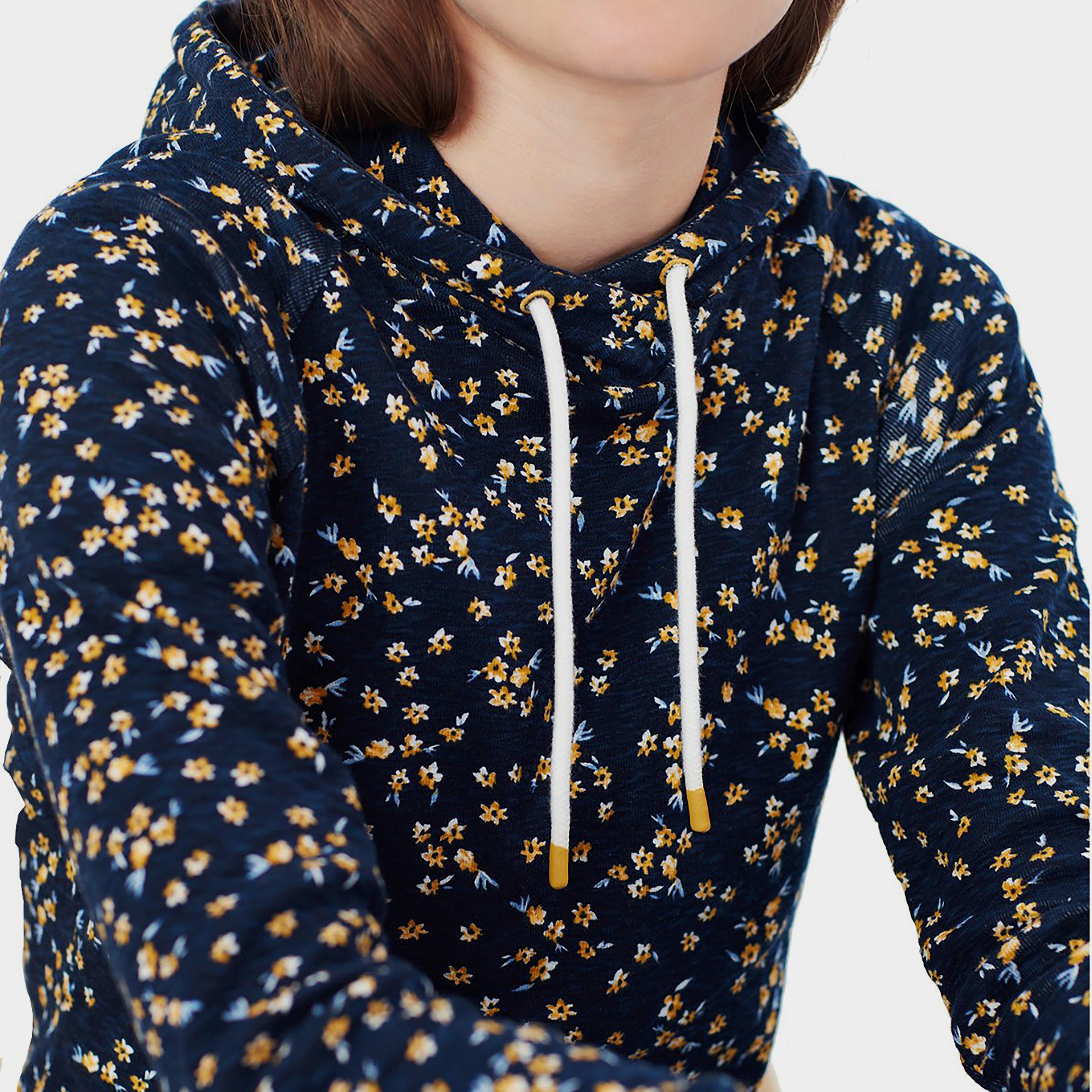 Womens Marlston Print Hoody Navy Ditsy