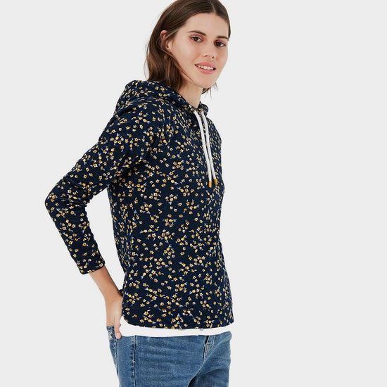 Womens Marlston Print Hoody Navy Ditsy