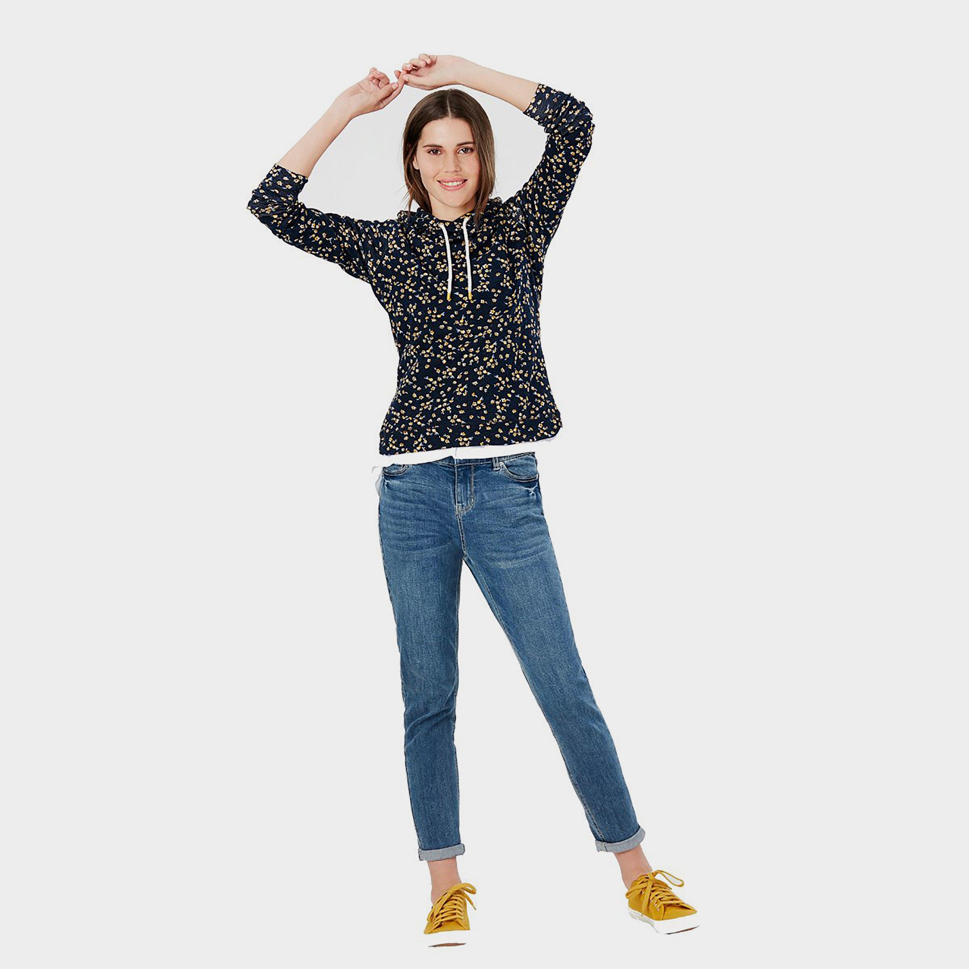 Womens Marlston Print Hoody Navy Ditsy