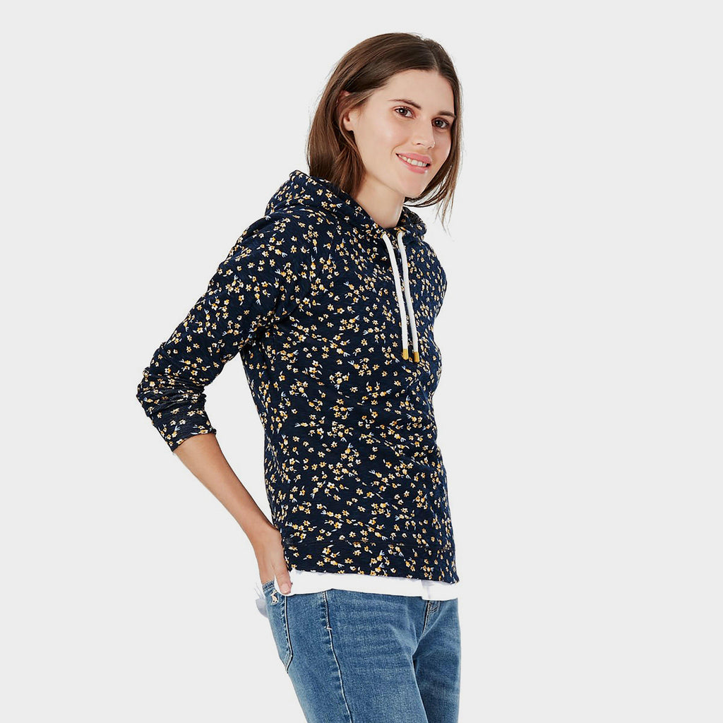 Womens Marlston Print Hoody Navy Ditsy