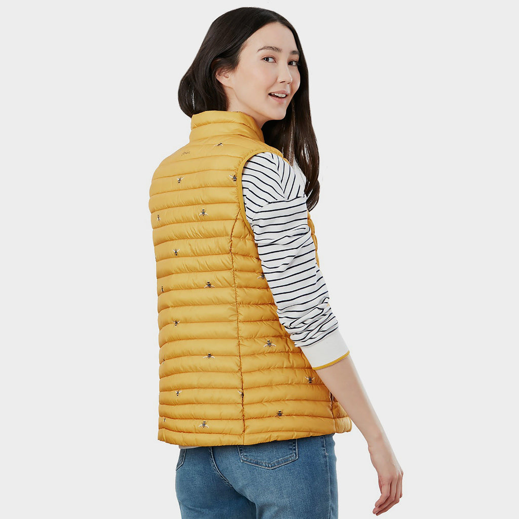 Ladies Snug Gilet Gold Bees