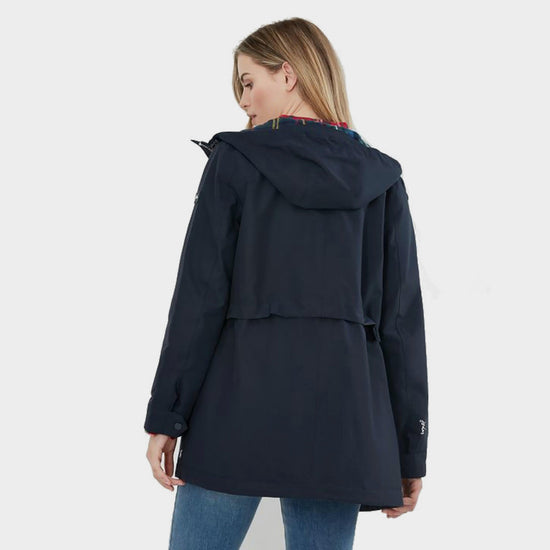 Womens Rushmere Mountain Tech Waterproof Raincoat Marine Navy