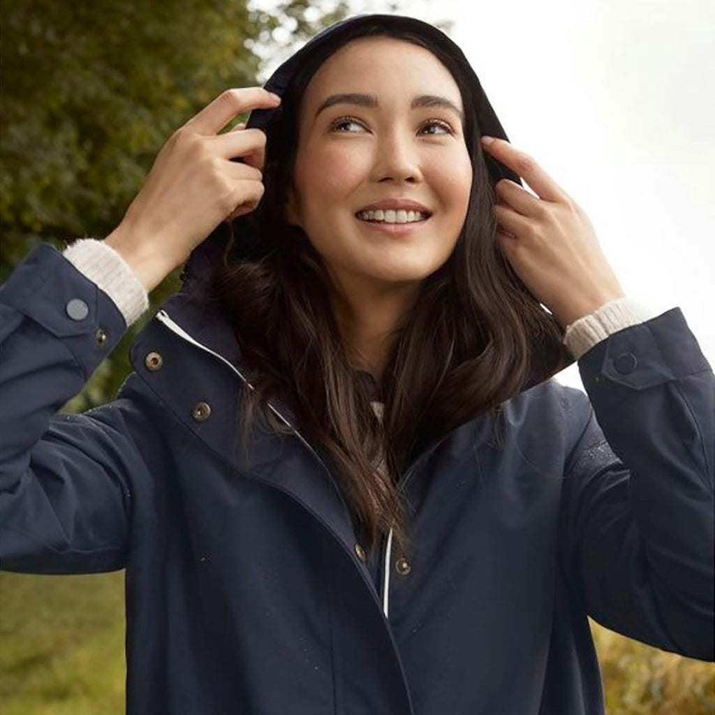Womens Rushmere Mountain Tech Waterproof Raincoat Marine Navy