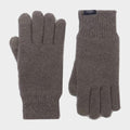 Bamburgh Knitted Gloves Grey Marl