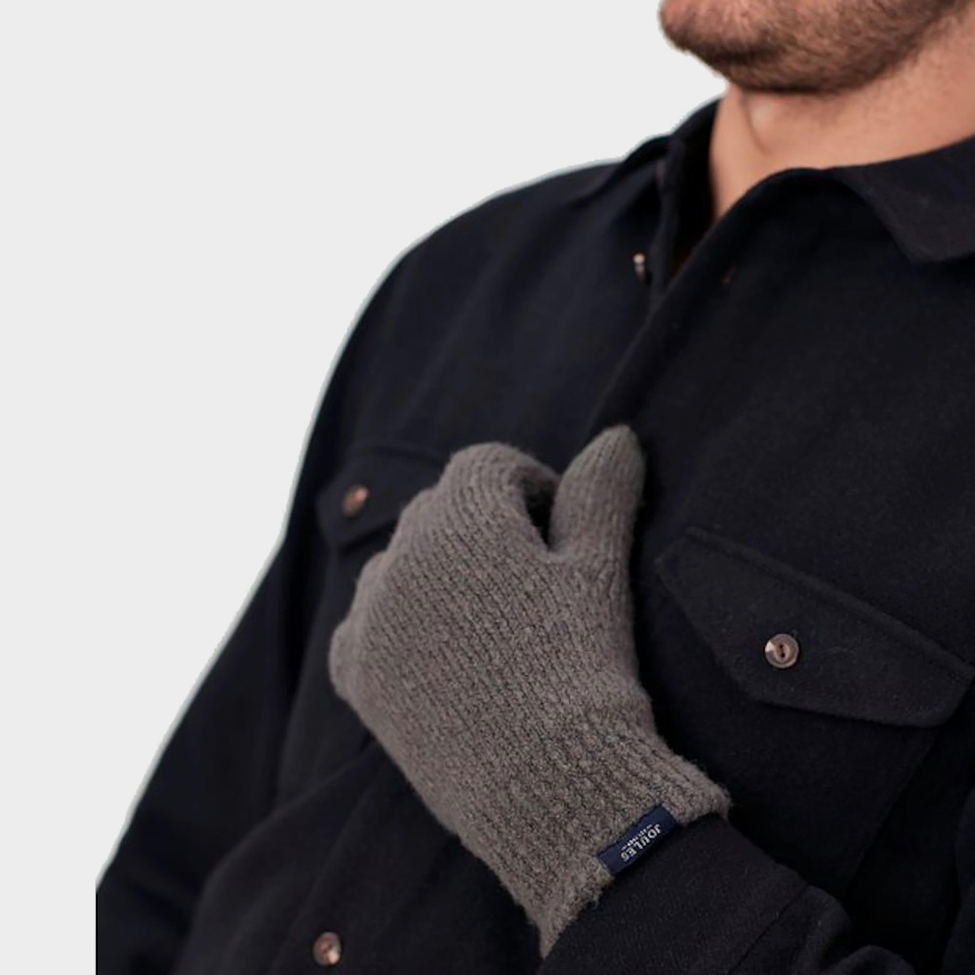 Bamburgh Knitted Gloves Grey Marl