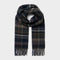 Tytherton Wool Scarf Green Navy Check