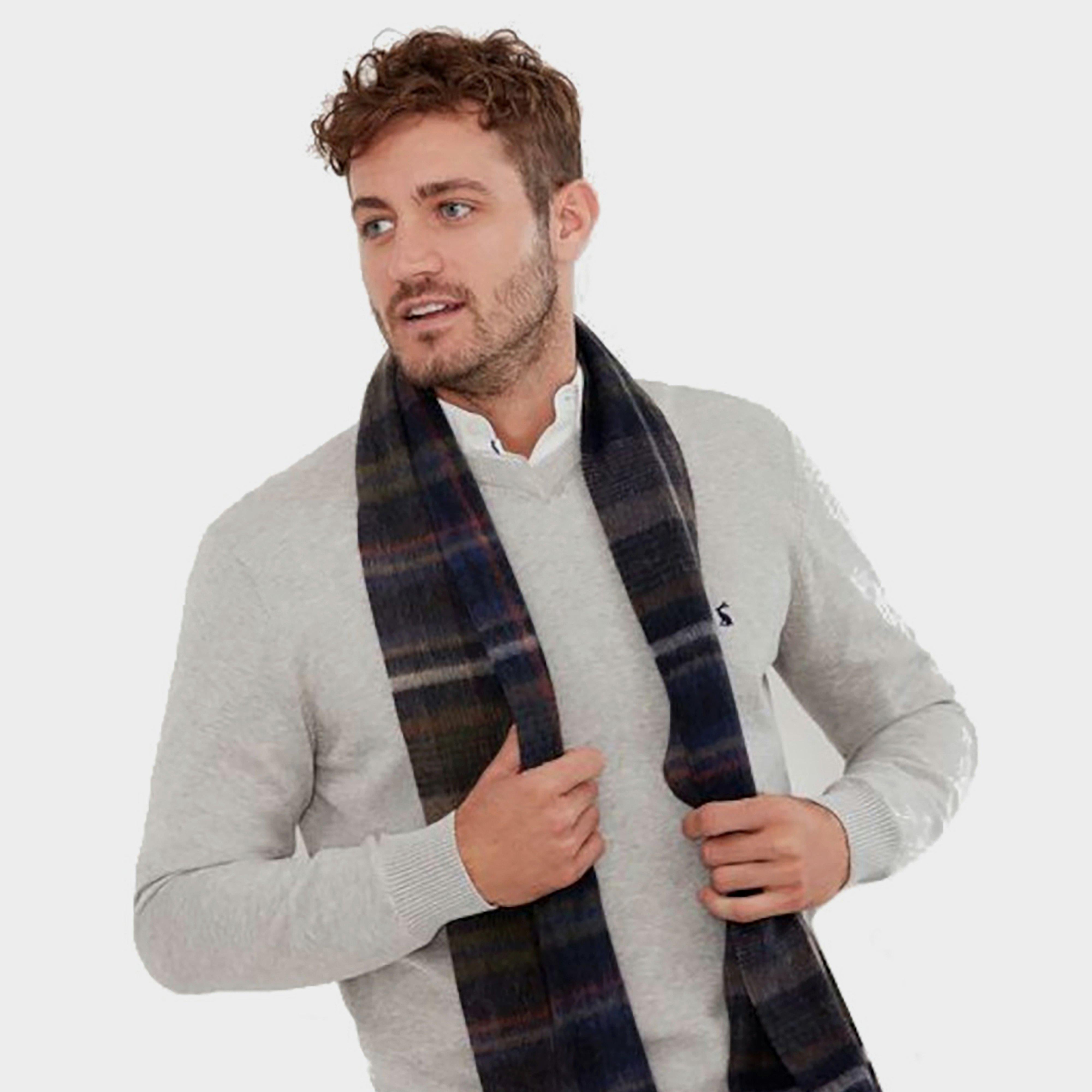 Tytherton Wool Scarf Green Navy Check