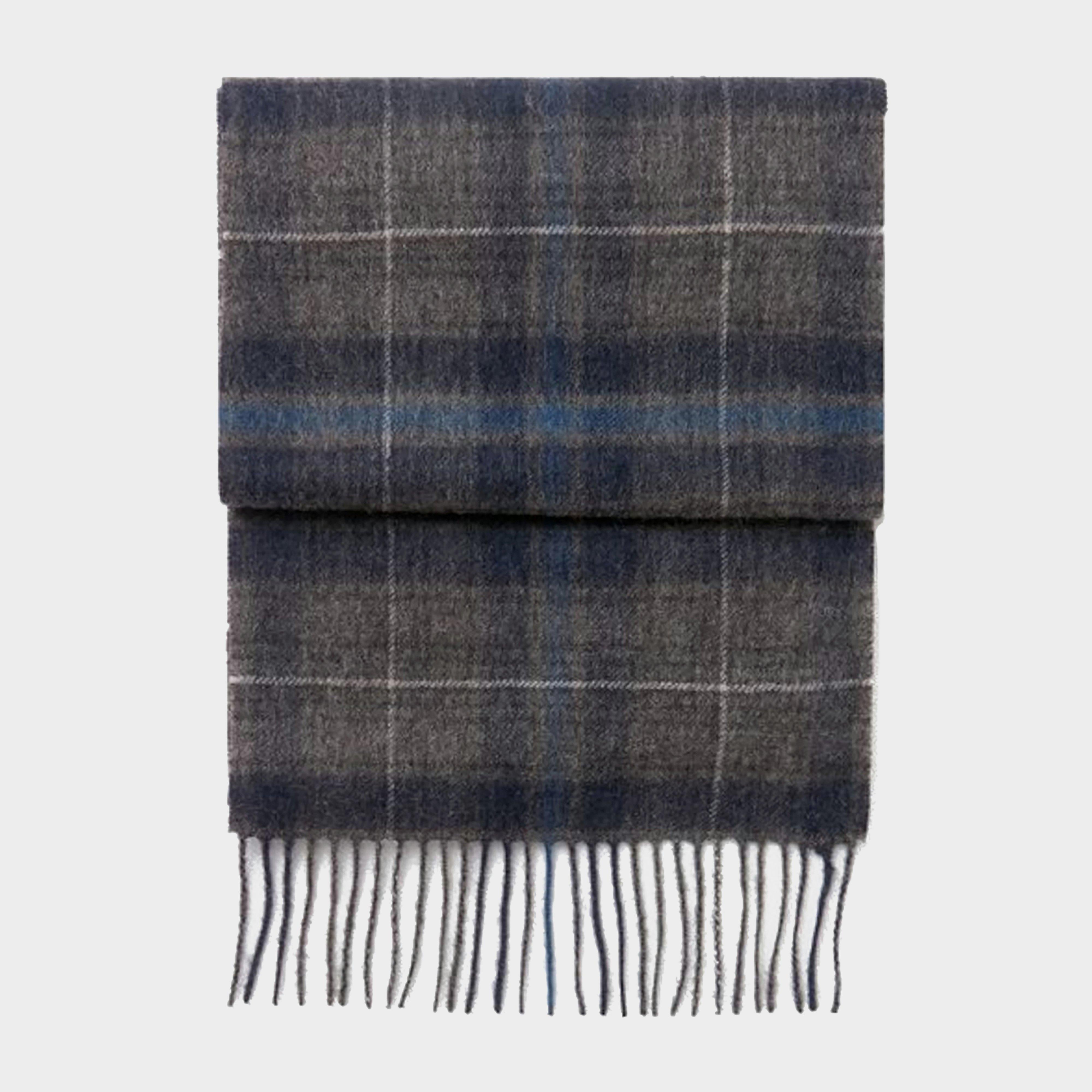 Tytherton Wool Scarf Grey Marl Check