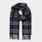Tytherton Wool Scarf Navy Cream Check