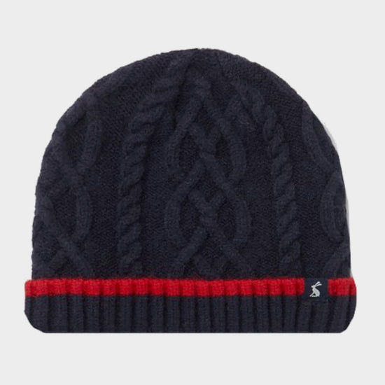 Kids Frosty Cable Knit Hat French Navy