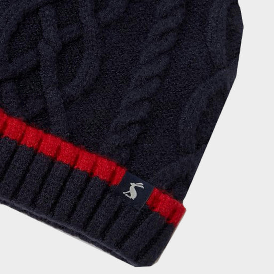 Kids Frosty Cable Knit Hat French Navy