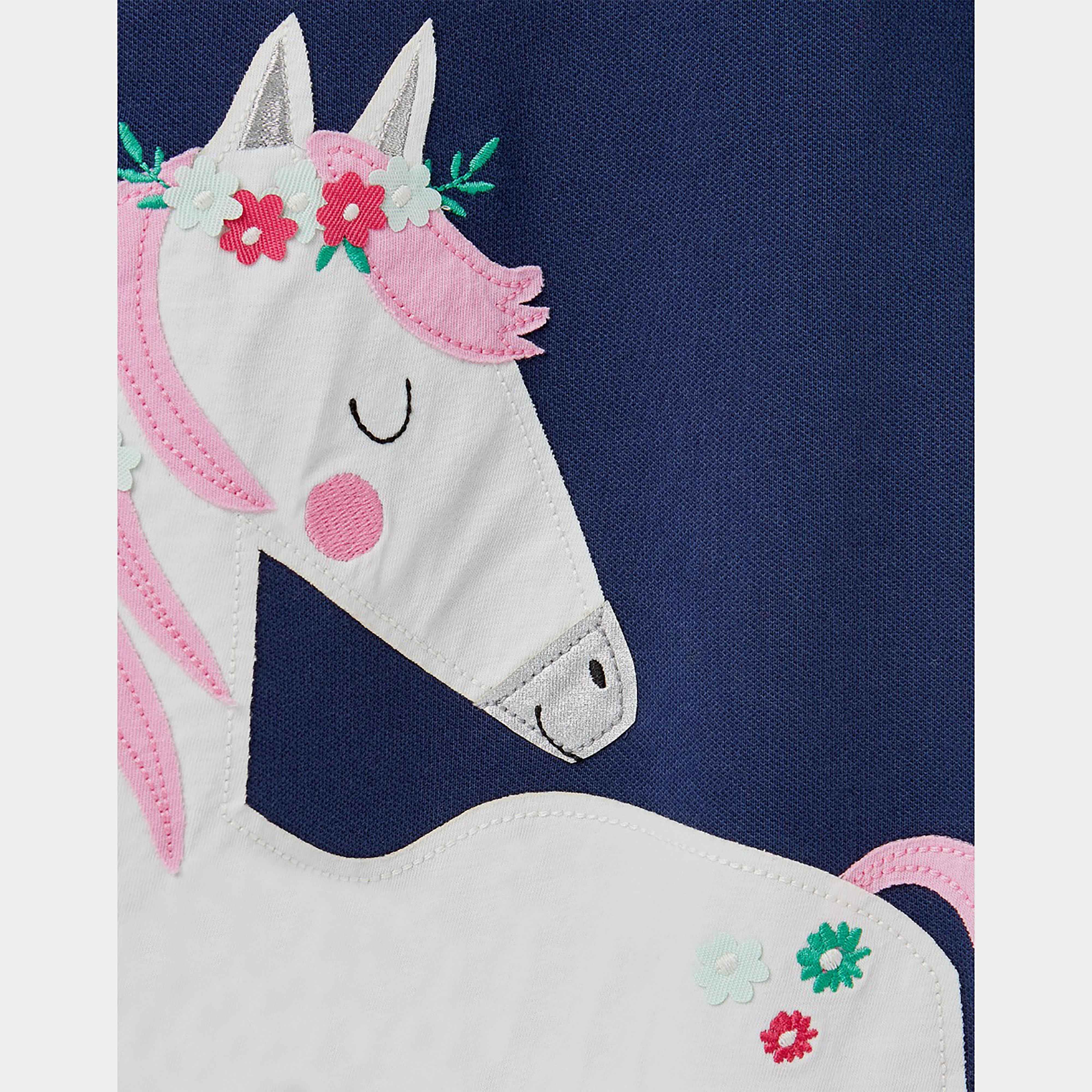 Kids Moxie Polo Floral Horse