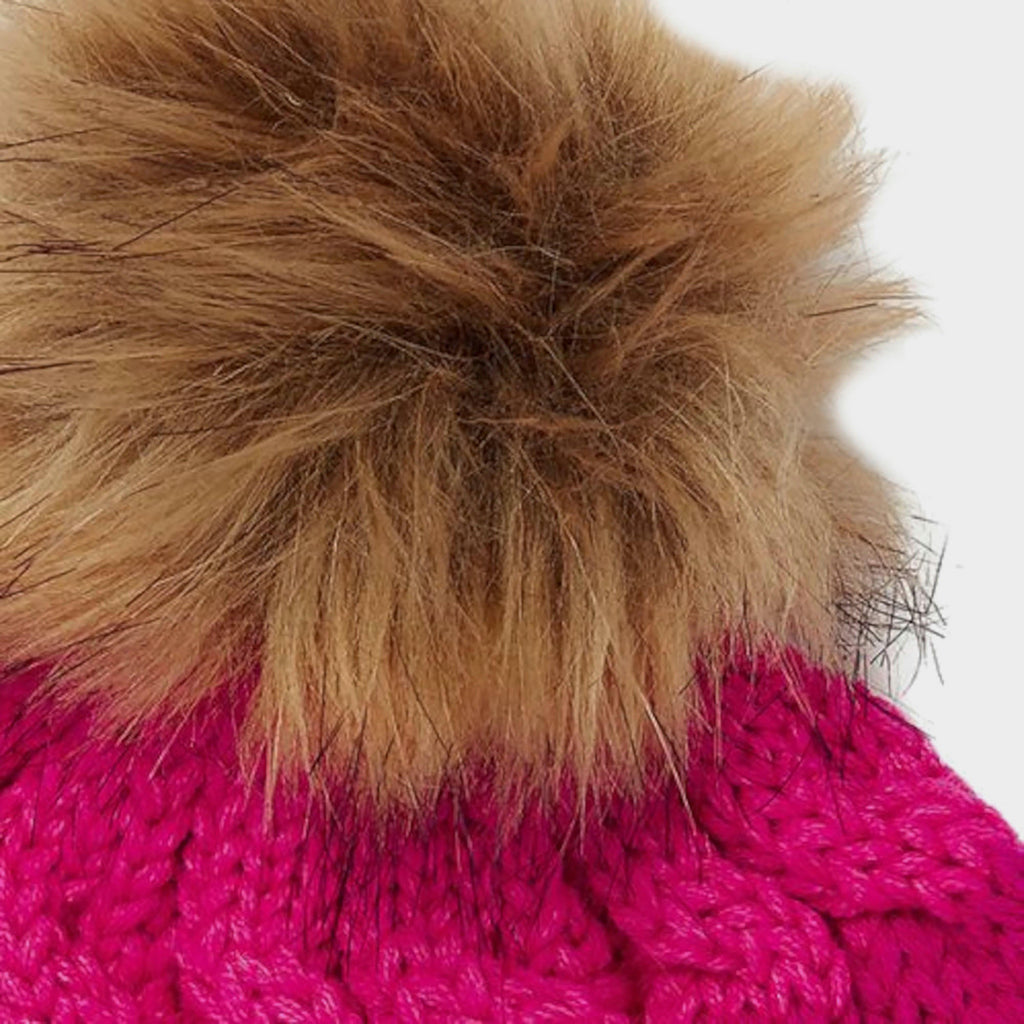 Kids Bobble Hat Pink