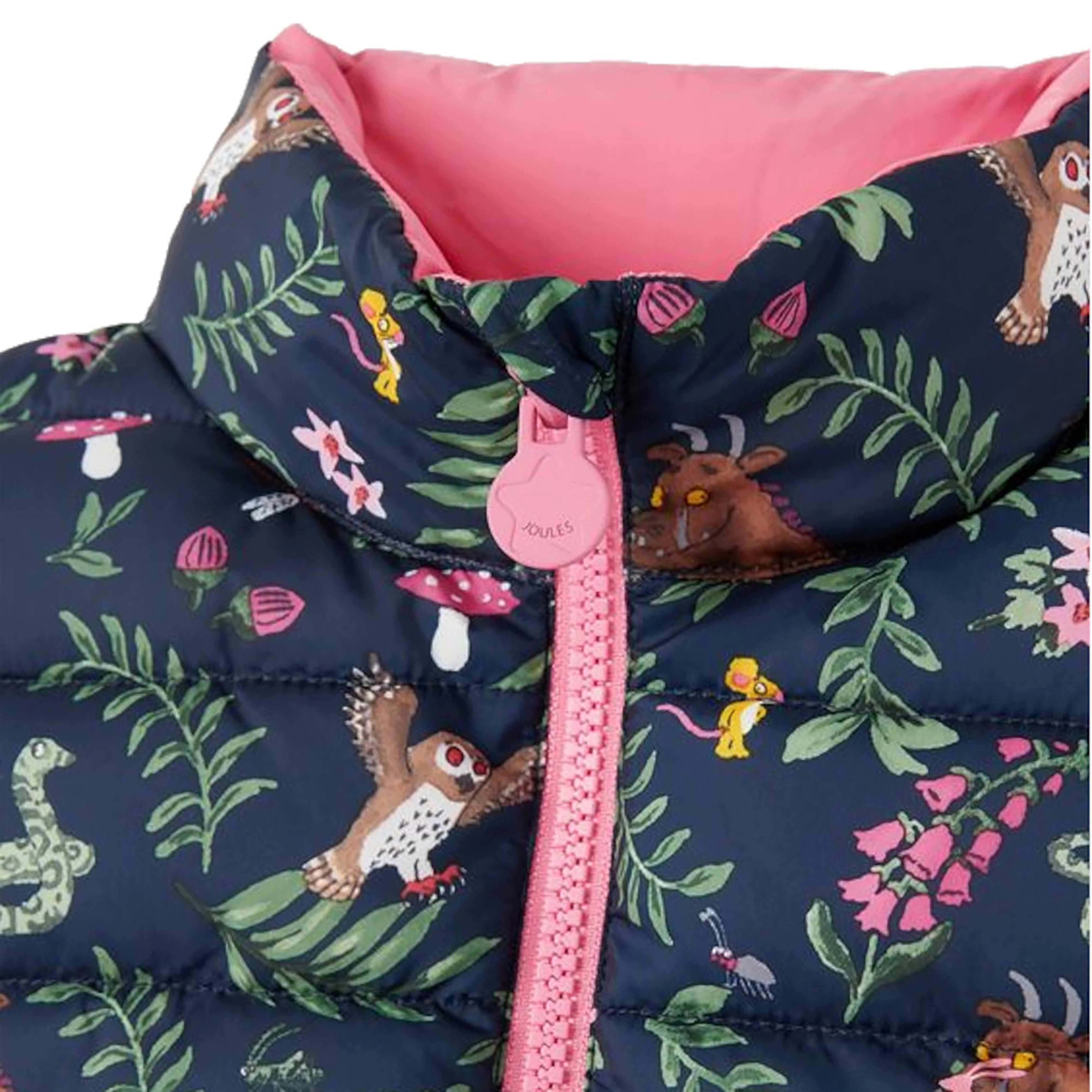 Gruffalo Flip It Reversable Gilet Gruffalo Blue Floral