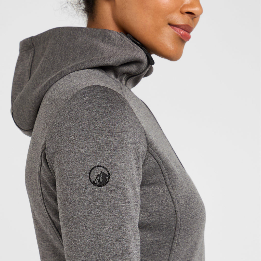 Womens View Full Zip Hoodie Graphite