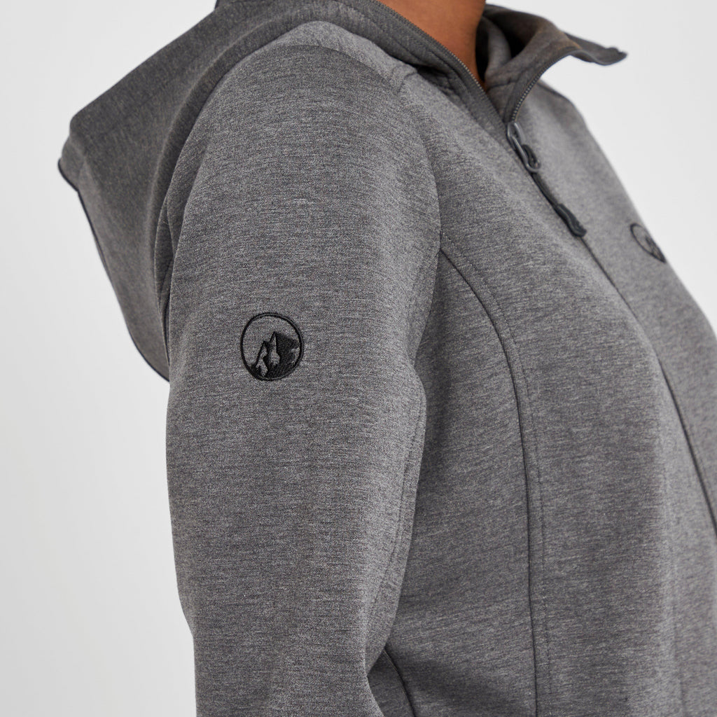 Womens View Full Zip Hoodie Graphite