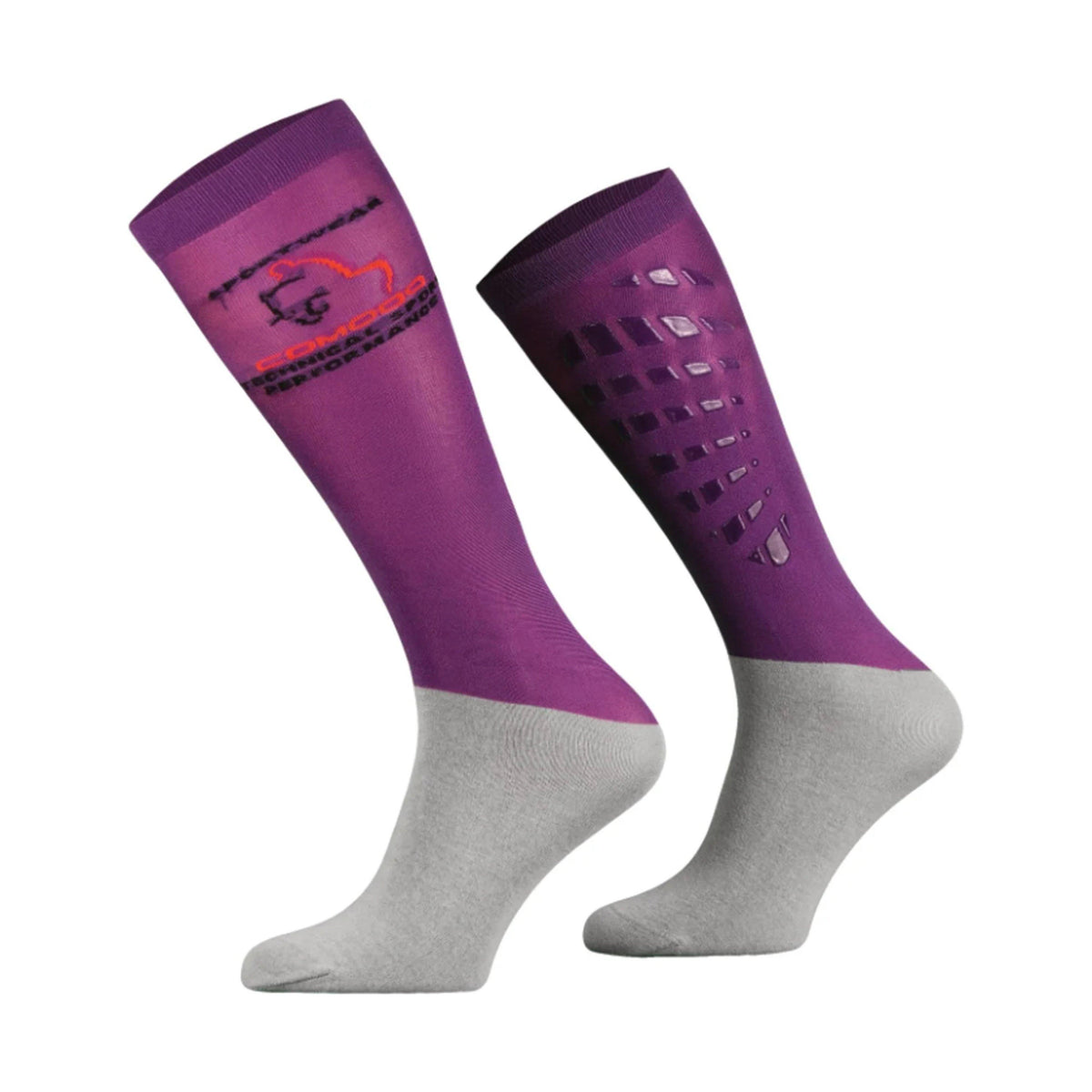 Adults Silicone Grip Socks Violet
