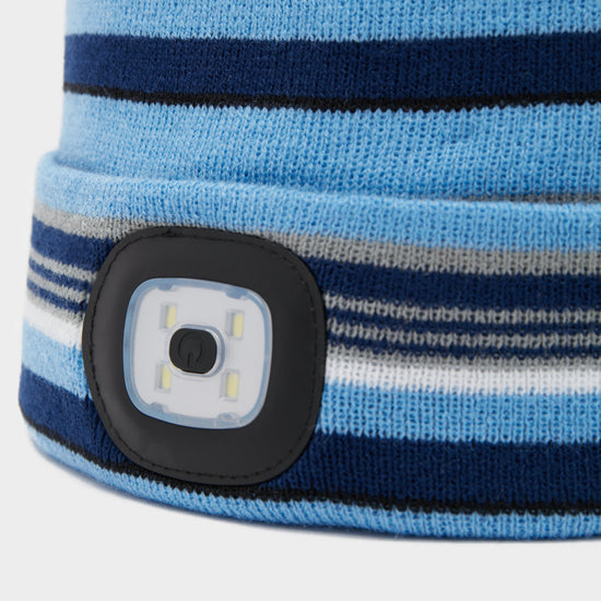 Junior Vision LED Beanie Hat Blue