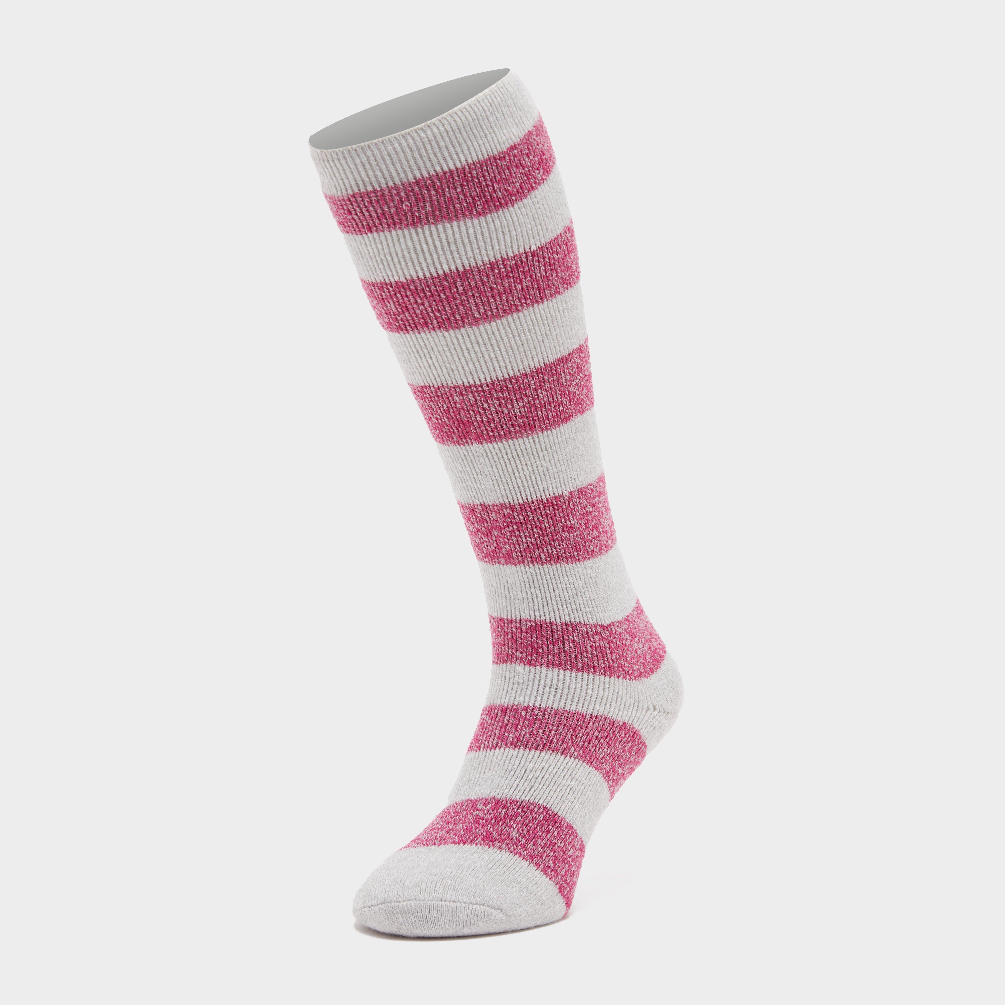 Equestrian Lite Long Socks Pink/White Stripe