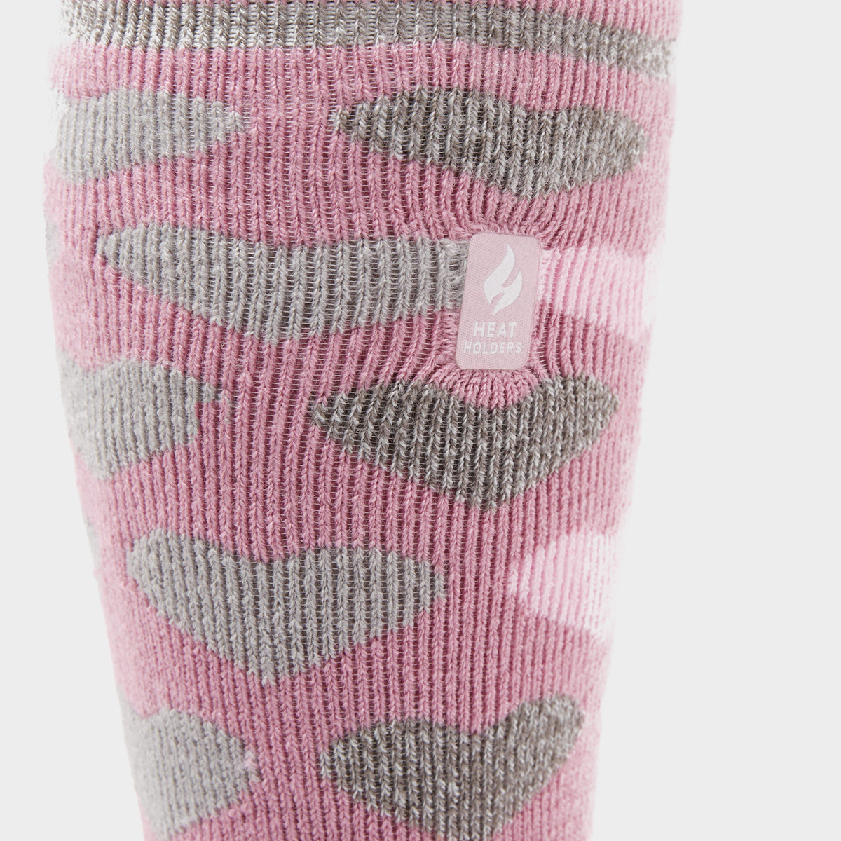 Ladies Equestrian Jacquard Lite Long Socks Jackson Mauve Hearts