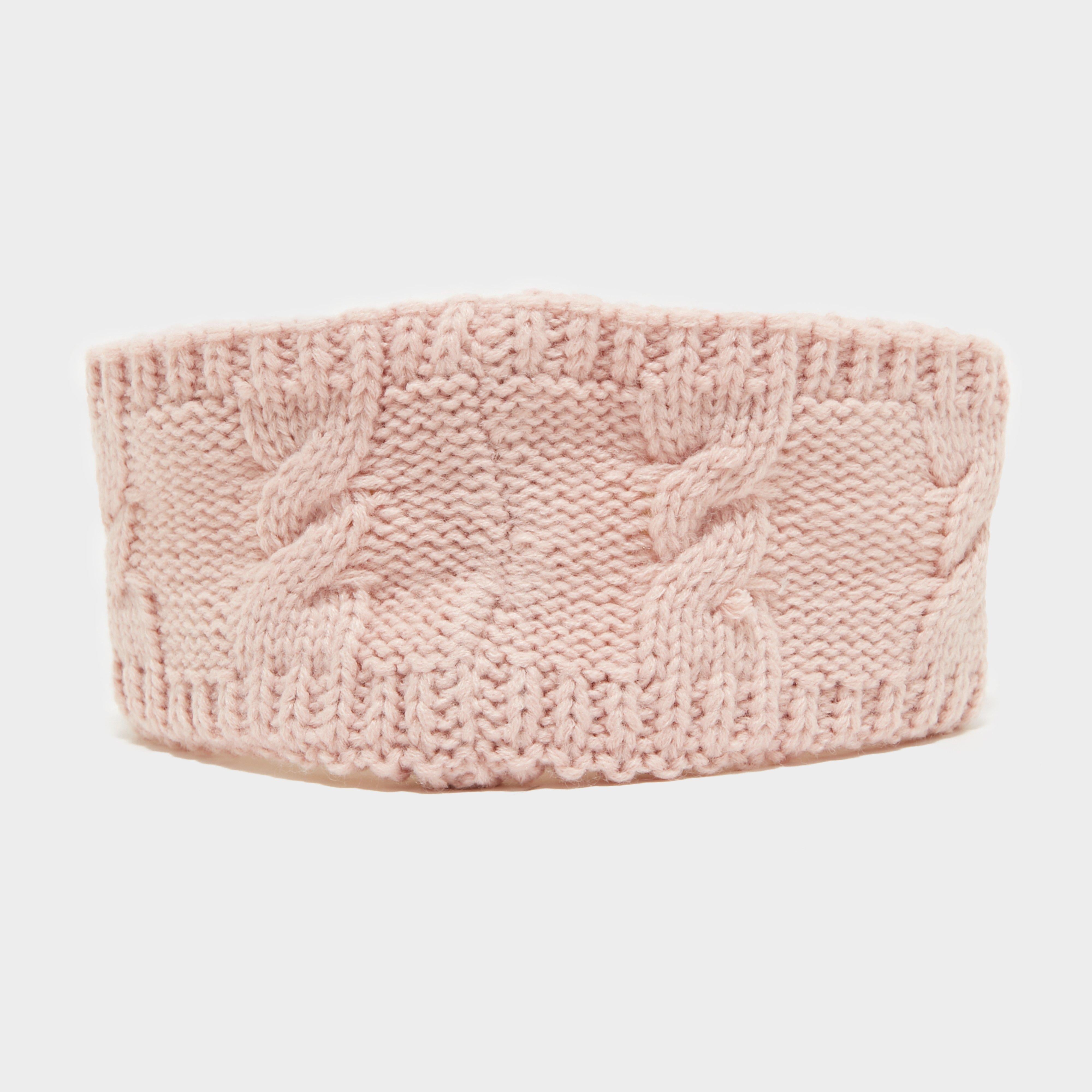 Alta Luxury Cable Knit Headband Pink
