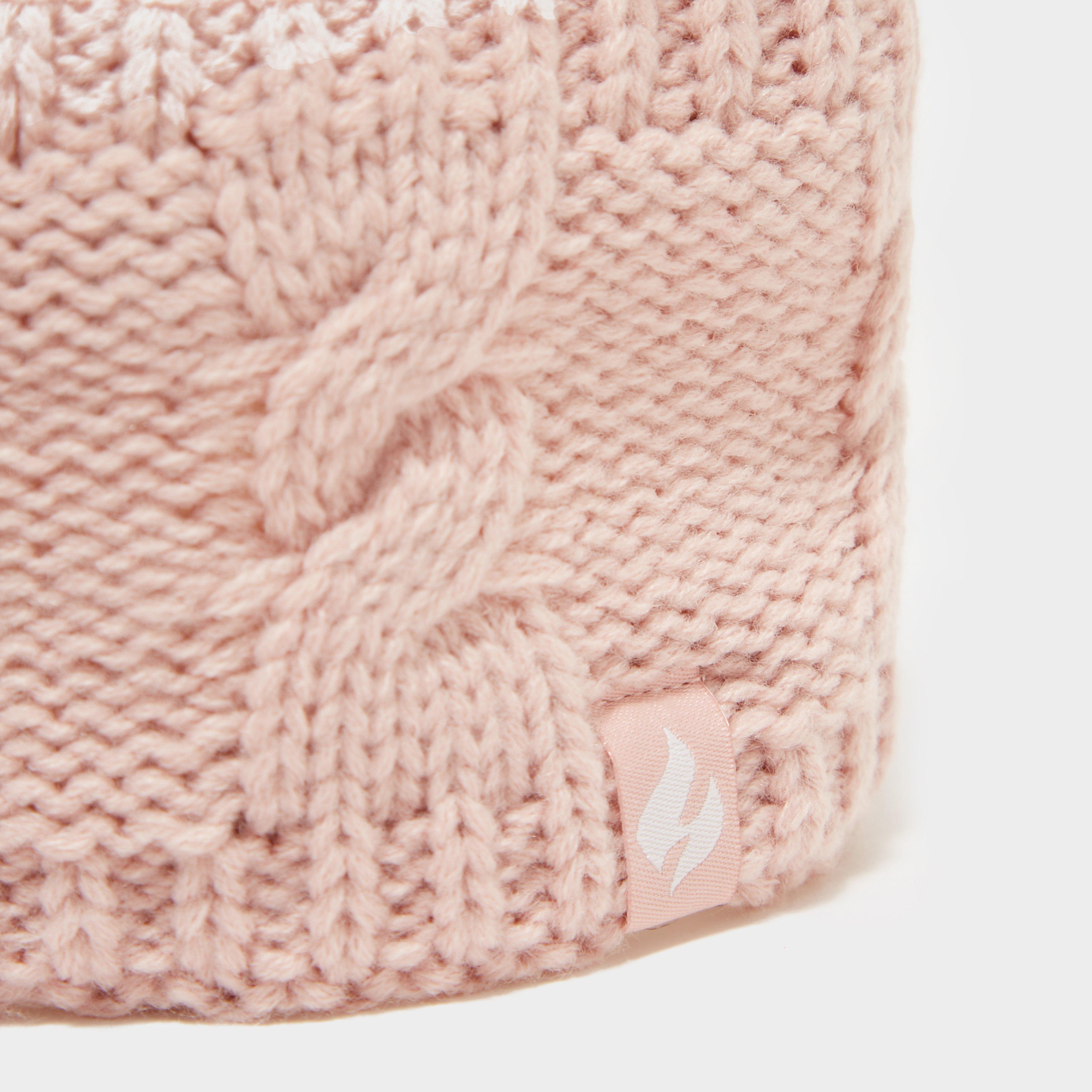 Alta Luxury Cable Knit Headband Pink
