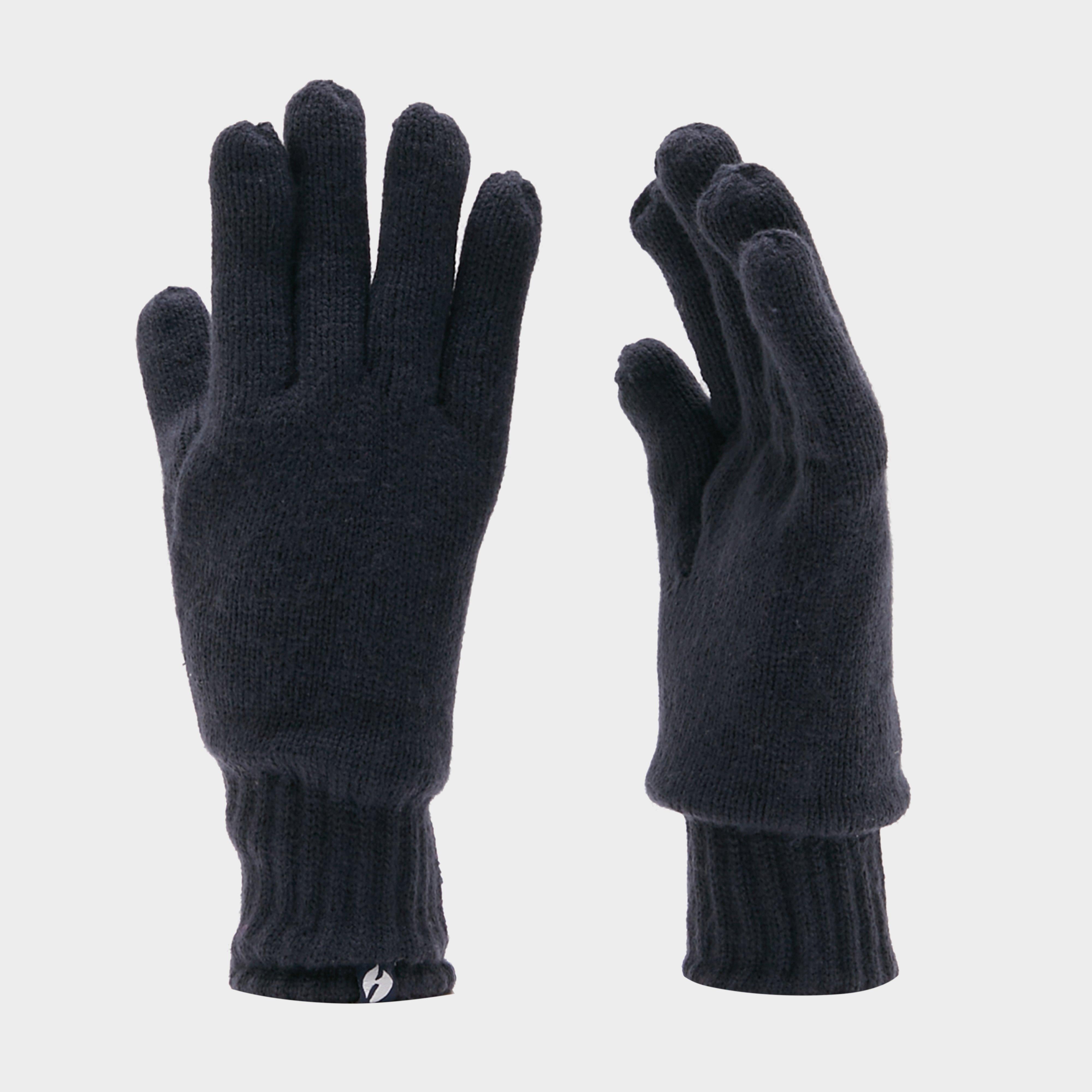 Mens Plain Fleece Gloves Navy