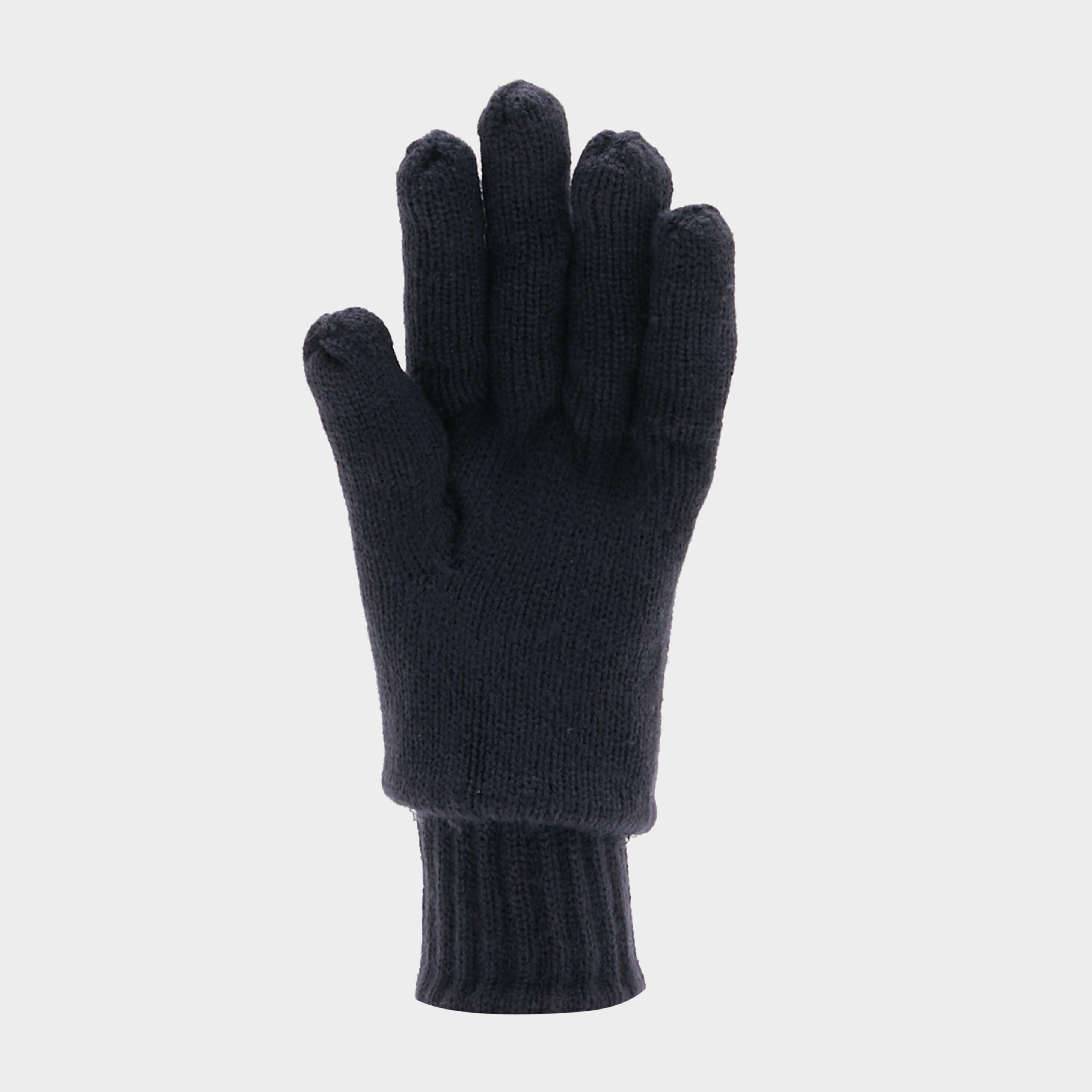 Mens Plain Fleece Gloves Navy