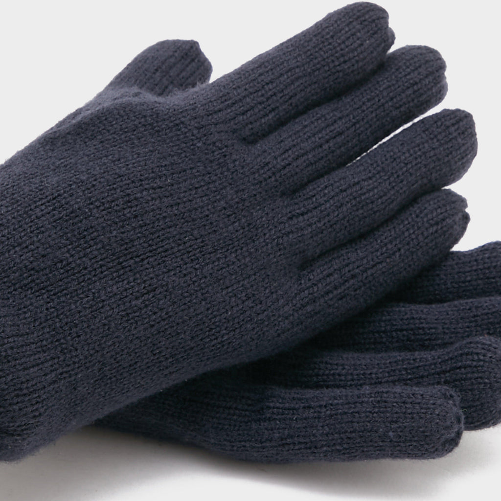 Mens Plain Fleece Gloves Navy