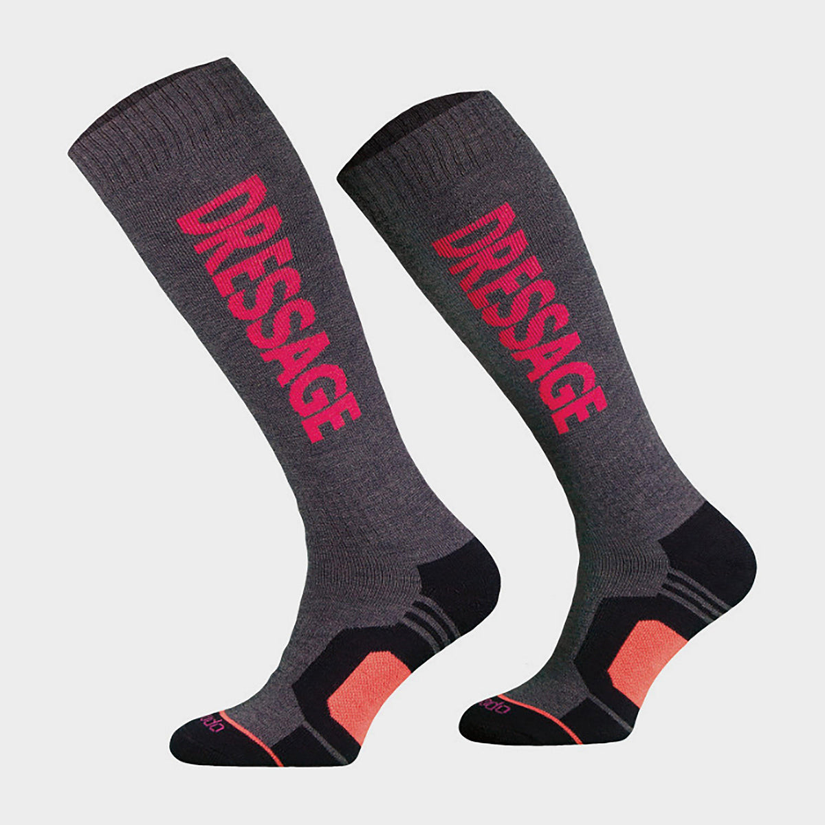 Womens Dressage Socks Denim/Pink