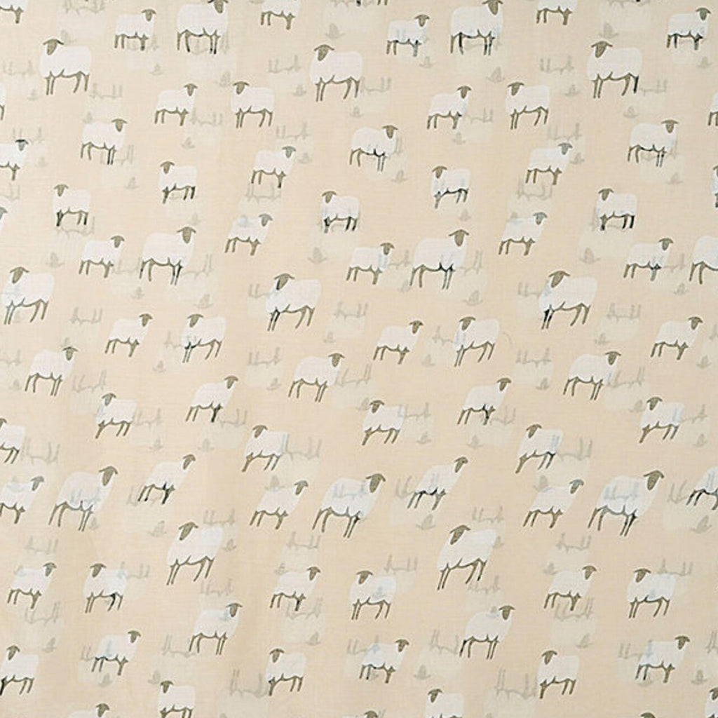 Platinum Sheep Print Scarf Natural