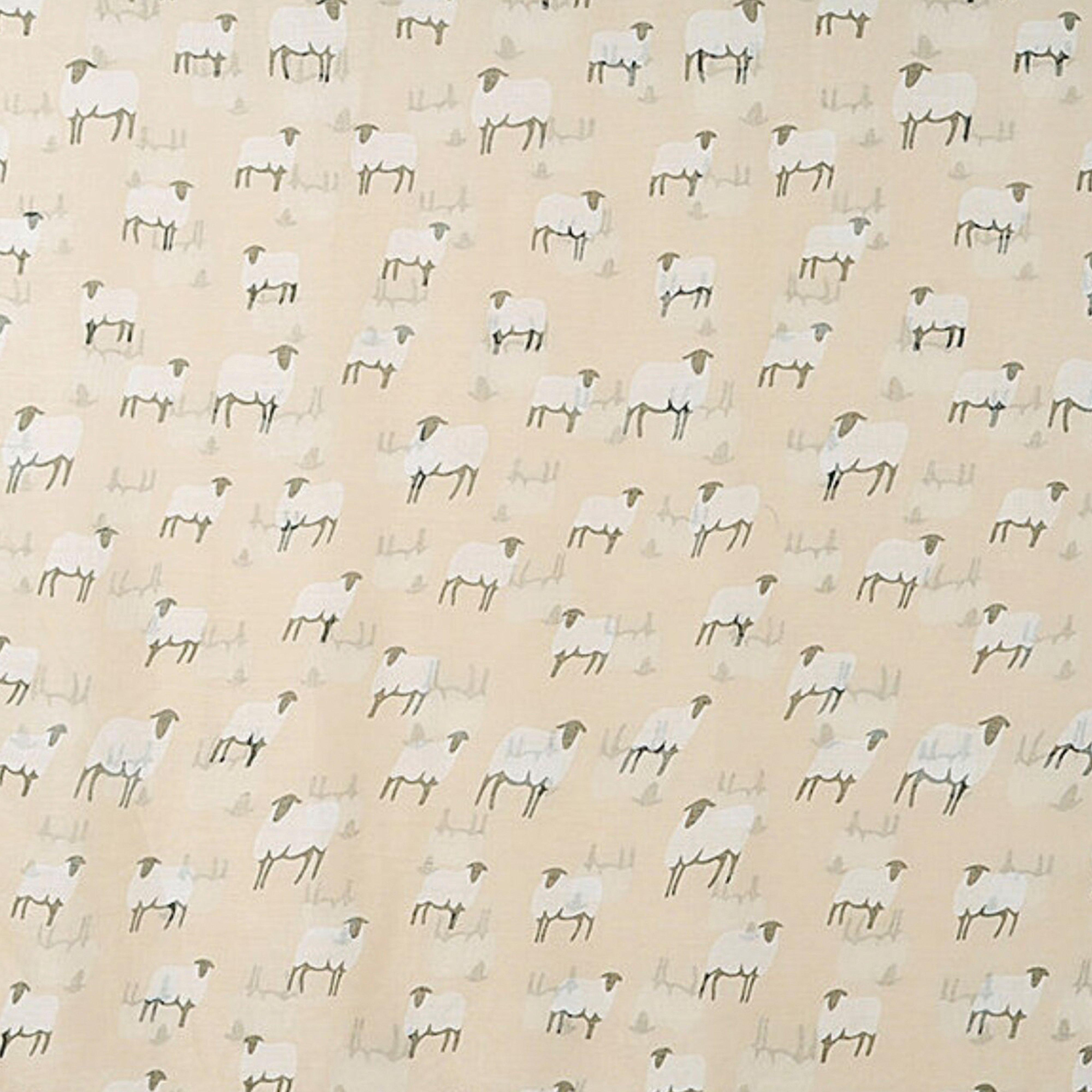 Platinum Sheep Print Scarf Natural