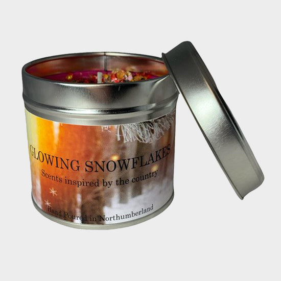 Scented Candle Glowing Snowflakes