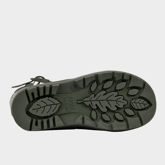 Childs Woody Pop Wellington Boots Kaki