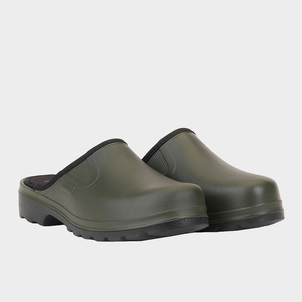 Mens Taden Clogs Kaki/Noir