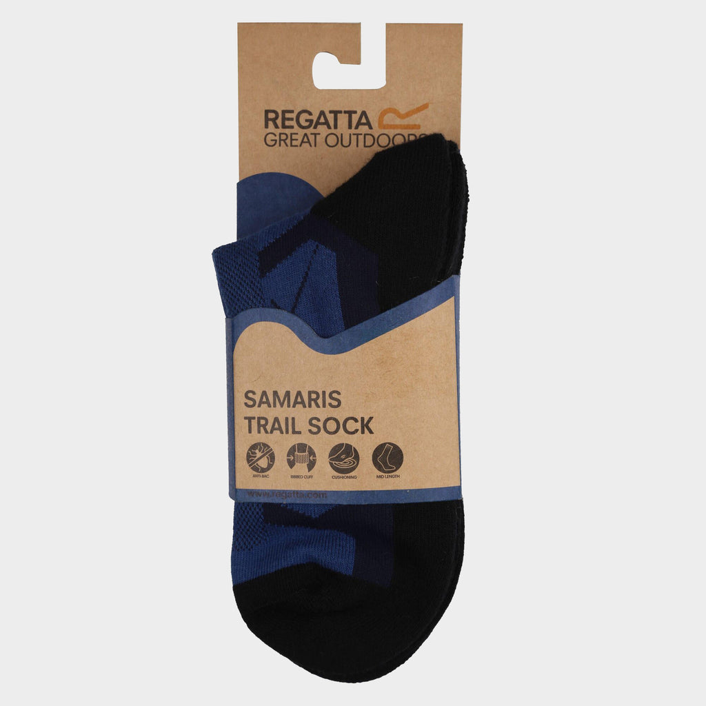 Mens Outdoor Active Socks 2 Pack Navy/Dark Steel