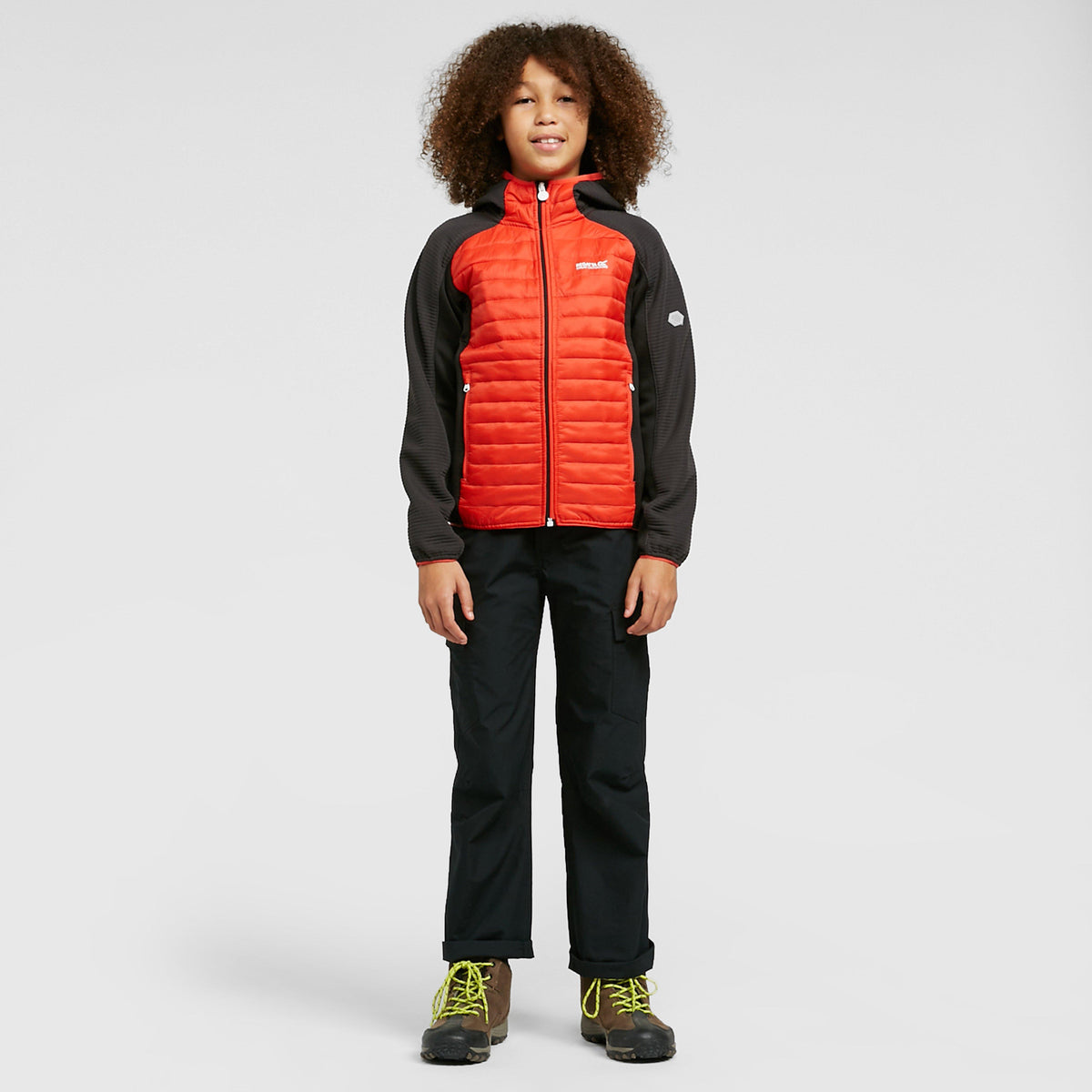 Childs Kielder Hybrid V Jacket Cajun Orange/Ash/Black