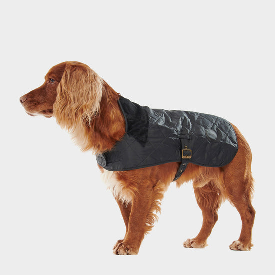 Quilted Dog Coat Black