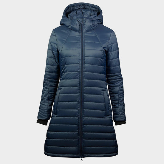 Womens Charlotte Long Riding Jacket Dark Navy