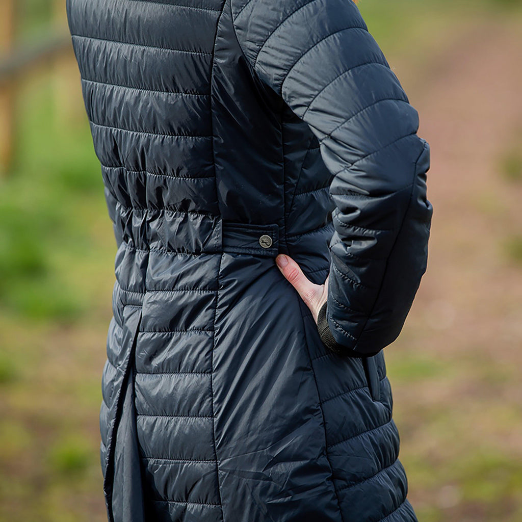 Womens Charlotte Long Riding Jacket Dark Navy