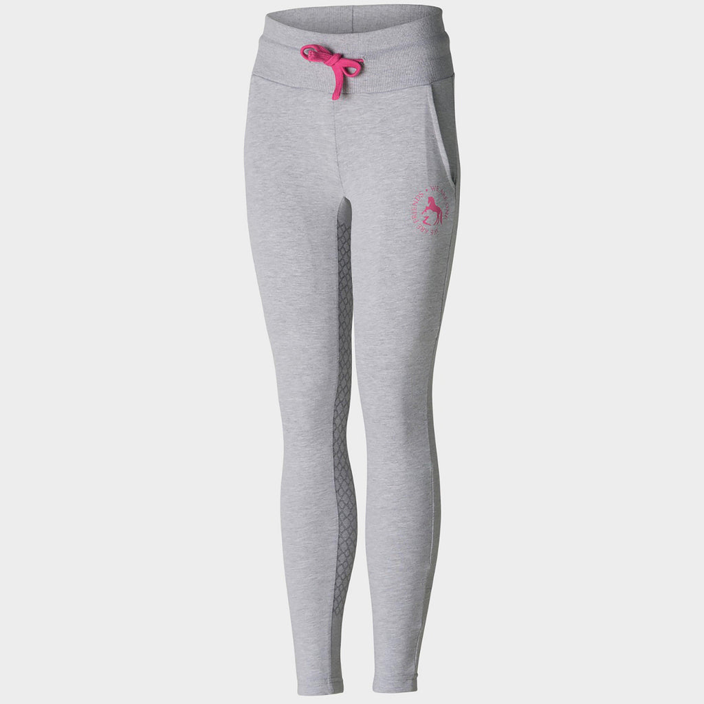 Childs Elinor Cotton Stretch Tights Ash Grey