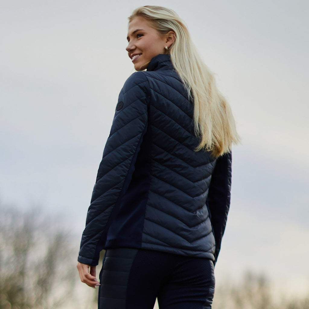Ladies Isla Padded Hybrid Jacket Dark Navy